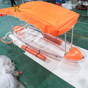 Kayak Transparente para 2 Personas, para Deportes Acuáticos en Lagos y Piscinas, Asientos Dobles Reforzados, Kayaks de Policarbonato Cristal con Toldo - Product Image 2