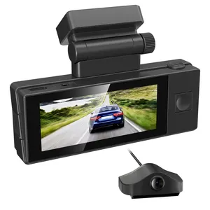 Hochwertiger Drive-Dashboard-Recorder 4k 3 Zoll Stream Front und Rückseite 2 Kanal Auto Black Box Video Dashboard Kamera Dashboard