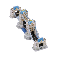 Kit de Manualidades DIY, Rompecabezas 3D del Puente de Londres/Puente de la Torre, Rompecabezas 3D de Arquitectura Mundialmente Famosa, Modelo 3D de Juguete, Regalo