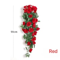 Künstliche Seide Rose Reben Wandbehang Blume Rattan für Wohnzimmer Wand-und Garten dekoration Blumen rebe verwendet