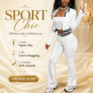 OEM &amp; ODM Custom Logo Half Zip Cropped <strong>Top</strong> &amp; Tight Pants Sports Set, Comfortable Casual Workout Outfit - Product Image 1