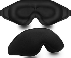 Masque pour les yeux en mousse à mémoire de forme multicolores avec logo 3D personnalisé pour les extensions de cils, le yoga et le sommeil - Product Image 4