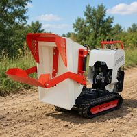 Mesin Bensin EPA Engine PLC Motor 500kg Mini Crawler Dumper 200dm Bucket Sistem Pompa Hidrolik Crawler Dumper