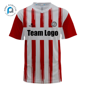 Pure Groothandel Custom V-Hals Truien Voetbal Origineel Ontwerp Thai Retro Voetbal Jersey Hoge Kwaliteit Voetbal Uniform Top Heren - Product Image 3