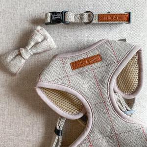 Hochwertiges, individuelles, privat gestaltetes, verstellbares, gepolstertes <span class=keywords><strong>Tweed</strong></span>-Hunde geschirr - Product Image 5