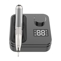 Vente en gros ODM Lime à ongles électrique sans fil rechargeable en aluminium avec grand écran LCD HD, moteur sans balais 40000 tr/min, faible bruit