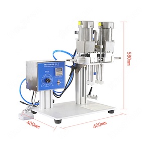 Botella de escritorio semiautomática y sellado de tapas Máquina taponadora de botellas de champú con sujeción de cuatro ruedas - Product Image 6