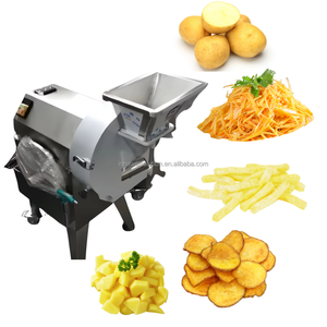 Machine de découpe commerciale pour fruits et légumes : Équipement de tranchage, de déchiquetage et de découpe en dés pour pommes de terre, carottes, mangues, tomates - Product Image 4