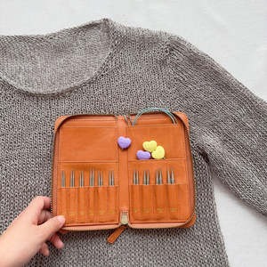 Lotus Yarns Genuine Leather Interchangeable <strong>Needle</strong> <strong>Cases</strong> with Zipper for Storing Organizing Interchangeable <strong>Needles</strong> Accessories - Product Image 4