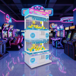 เครื่องเกมคีบตุ๊กตา Meow Mini Gift Crane Machine รุ่น FRO FR-C075 110V/220V แบบหลายปลั๊ก ขายส่ง เครื่องเล่นเกมหยอดเหรียญในร่ม ทำจากโลหะและอะคริลิก - Product Image 2