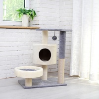 Grattoir à chat automatique, maison type arbre à chat, tour à étages pour animaux domestiques