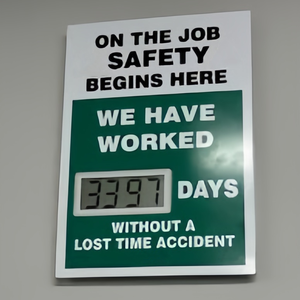 Panneau <span class=keywords><strong>de</strong></span> signalisation <span class=keywords><strong>de</strong></span> <span class=keywords><strong>sécurité</strong></span> industrielle : La <span class=keywords><strong>sécurité</strong></span> au travail commence ici – Affichage Zéro Blessure pour Atelier - Product Image 2
