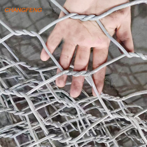 Top vente Gabion maille fil d'acier PVC enduit renfort Riverbank Protection érosion contrôle <span class=keywords><strong>Drainage</strong></span> barrage génie civil - Product Image 1