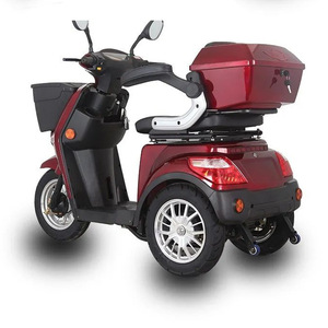 Motocicleta Eléctrica de Cuatro Ruedas, Triciclo Eléctrico <span class=keywords><strong>para</strong></span> Uso Doméstico, Scooter de Carrocería Abierta <span class=keywords><strong>para</strong></span> Personas Mayores y Discapacitadas, 2 Pasajeros, 30 km/h, Freno de Disco Delantero - Product Image 2