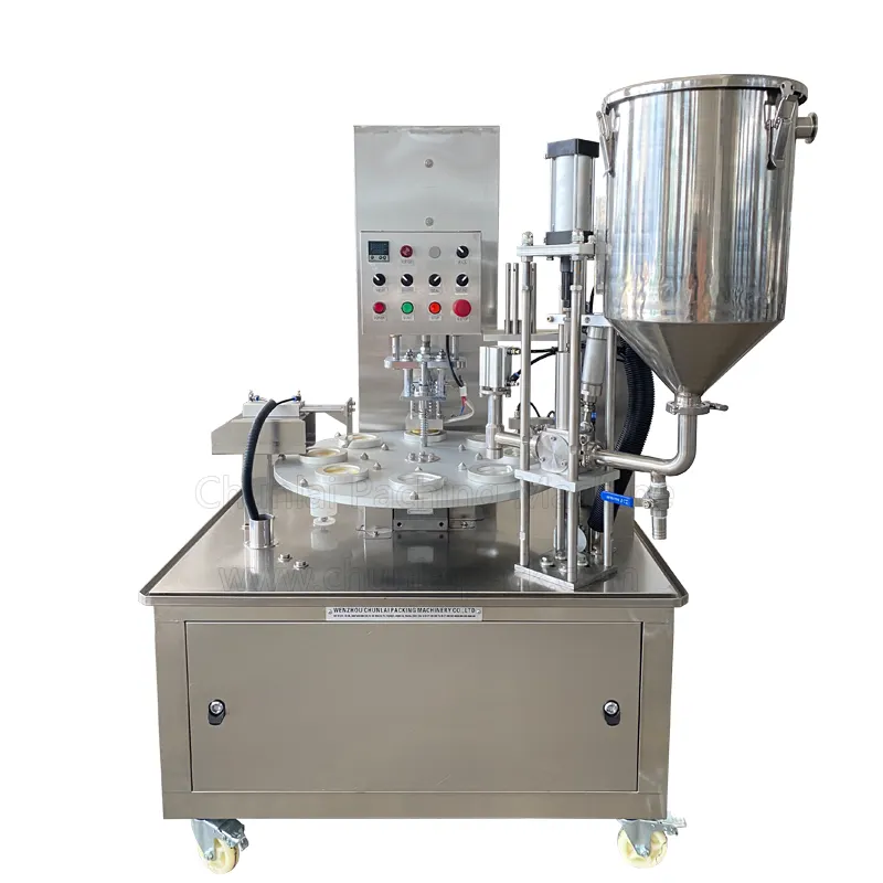 Fully Automatic plastic Goblet filling sealing machine