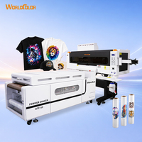Imprimante DTF pour T-shirts 60 cm neuve d'usine avec 6 têtes I3200, impression sur tous les tissus, imprimante numérique à film pour le monde textile WorldColor