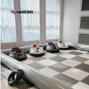 Venta caliente 10/13/16ft Niños Inflable Bumper Car Race Track Sport Game Air Racing Inflable Go Kart Track - Product Image 2