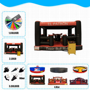 Toro Mecánico Inflable Comercial Para Adultos, Máquina de Rodeo, <span class=keywords><strong>Juegos</strong></span> Deportivos - Product Image 3