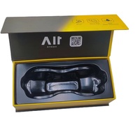 Boîte cadeau carrée magnétique en carton pour accessoires d'appareil photo de téléphone portable, avec gaufrage, impression UV sélective, dorure à chaud, écologique