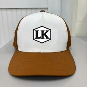 หมวกกอล์ฟ 5 แผง คุณภาพสูง กันน้ำ ปักลาย หมวกเบสบอล กันน้ำ เจาะรูด้วยเลเซอร์ หมวกทรงทรัคเกอร์สำหรับเล่นกีฬา - Product Image 1