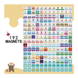 Planificateur <span class=keywords><strong>hebdomadaire</strong></span> pour enfants-Tableau magnétique Montessori au design mignon comprenant 192 aimants et jeux éducatifs à partir de 3 ans - Product Image 5