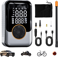 Portable 12V Car Air Compressor 150 PSI Digital Tire Inflator with LED Light, Auto Shut Off and Dual Power for OEM Wholesale