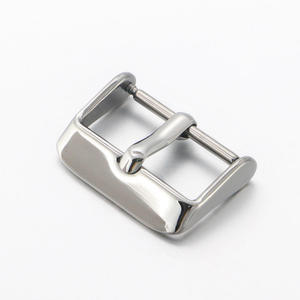 Stainless Steel 20mm Smartwatch <b>Strap</b> Buckle Silver <b>Replacement</b> with Silicone <b>Strap</b> Buckle Watch Accessories - Product Image 1