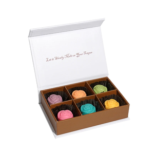 Emballage en papier de qualité supérieure sur mesure, plusieurs tailles, pour chocolats, fraises, macarons, bonbons, emballage alimentaire avec séparateur - Product Image 1