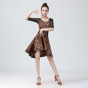 2025 nueva moda Ballet danza práctica Vestido <span class=keywords><strong>Mujer</strong></span> leopardo diseño entrenamiento profesional danza <span class=keywords><strong>ropa</strong></span> al por mayor - Product Image 6