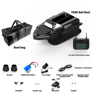 <span class=keywords><strong>Bateau</strong></span> de pêche RC en plastique 12V avec sondeur <span class=keywords><strong>GPS</strong></span>, portée de 800 m et capacité de charge de 3 kg pour la pêche à la carpe - Product Image 6