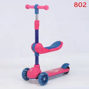 Specializing in manufacturing affordable children's sports 3 PU wheel foldable scooter