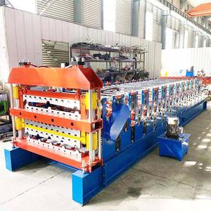 High Speed Metal Steel Three Layer Roll Forming <b>Machine</b> IBR Corrugated Roofing Metal Glazed Sheet Roll Forming <b>Making</b> <b>Machine</b> - Product Image 1