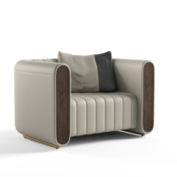 Ensemble de canapés modulaires en cuir véritable moderne avec pieds en métal pour bureau, hôtel, salon - Design écologique