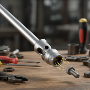 Llave en T magnética Fervi con punta hexagonal de 10 mm para trabajos de fijación de precisión - Product Image 3