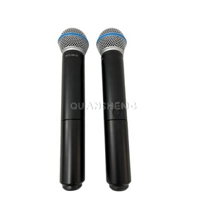 Système de microphone sans fil à double canal BLX288 BETA58 avec suppression du bruit, micro sans fil portable <span class=keywords><strong>PG58</strong></span> pour karaoké et performances sur scène - Product Image 3