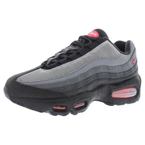 Chaussures Nike Air Max 95 Gs pour garçons, noir et rouge vif, style marche - Product Image 1