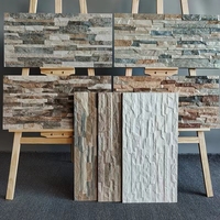 Carreaux muraux en céramique d'argile, style brique antique, 3D concave-convexe, frittés, minces, solides, poreux, résistants aux acides