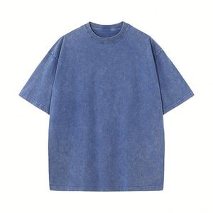 Camiseta Retro Lavada de 230 g/m² con Logotipo Personalizado, 100% Algodón, Corte Holgado, Unisex, para Hombre y Mujer, Informal - Product Image 2