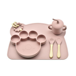 Plato De silicona En Forma De Animal para bebé, Plato De silicona para bebé - Product Image 1