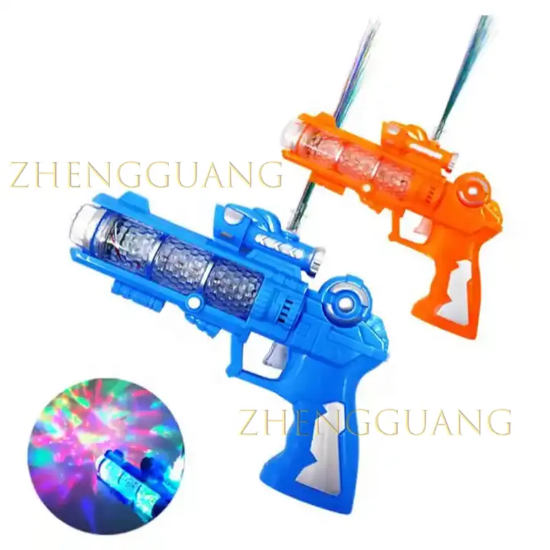 بندقية لعبة بلاستيكية للأطفال Zhengguang ألعاب الأطفال الأعلى مبيعًا بندقية صوتية كهربائية مع أضواء للبيع بالجملة