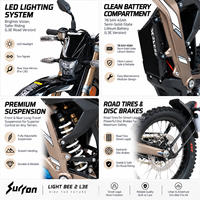 Moto électrique homologuée pour la route Surron Light Bee 2 L3E 24kW 410N.m 2026 en stock