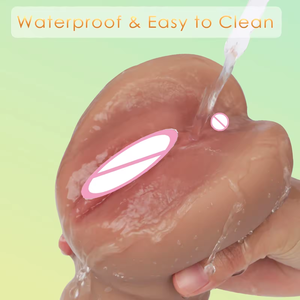 大人男性用オナホールカップ-デュアルチャネル肛門オナニー玩具（TPE＆ラテックス素材使用） - Product Image 2