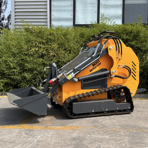 KOSTENLOSER VERSAND Mini-Kompaktlader Diesel CE EPA Motor Mini-Lader Raupenlader 300KG 500KG 1 Tonne Mini-Radlader zum Verkauf - Product Image 2