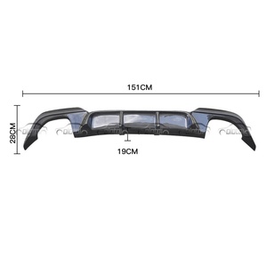 Difusor de Parachoques Trasero de Fibra de Carbono Tipo OTD para BMW G20 G21 M Sport M Tech 2019+ - Product Image 5