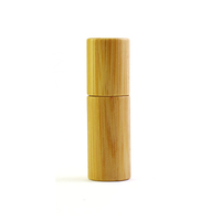 Écologique 3ML 5ML 10ML 15ML 20ML bouteille de parfum à bille roulante en bois de bambou avec couvercle et rouleaux