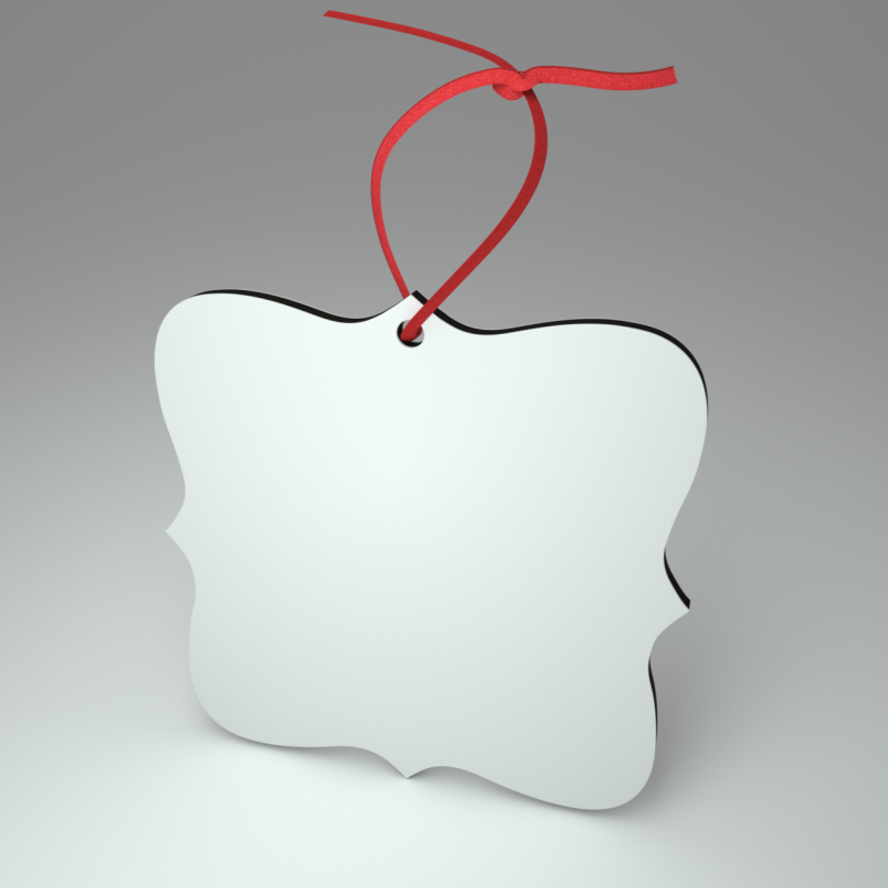 Заводская цена 2022 красивые прямоугольные формы MDF сублимационные заготовки рождественские украшения деревянные