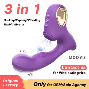 <span class=keywords><strong>Vibratore</strong></span> <span class=keywords><strong>Rabbit</strong></span> 3 in 1 S-hande con Stimolazione Clitoridea e del Punto G per Donne - Product Image 1