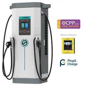 IoCharger 150kW OCPP CHAdeMO CCS DC สถานีชาร์จ EV อย่างรวดเร็วพร้อม RFID และ 4G LTE สําหรับสถานีชาร์จ EV