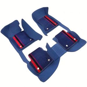 Alfombrillas de Coche Personalizadas de Cuero con Diseño de Camuflaje Forestal, de 10 mm de Grosor, Juego Completo de 5 Piezas para Tesla, Volkswagen, Range Rover - Product Image 1