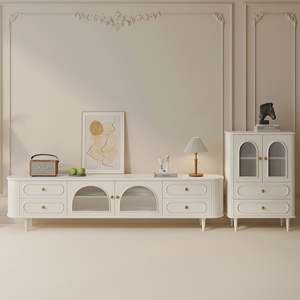 <b>Wall</b> <b>TV</b> Cabinet Suspended LED Wood Modern Luxury Design for Living Room with Portable <b>TV</b> <b>Stand</b> Apartment-Friendly - Product Image 2